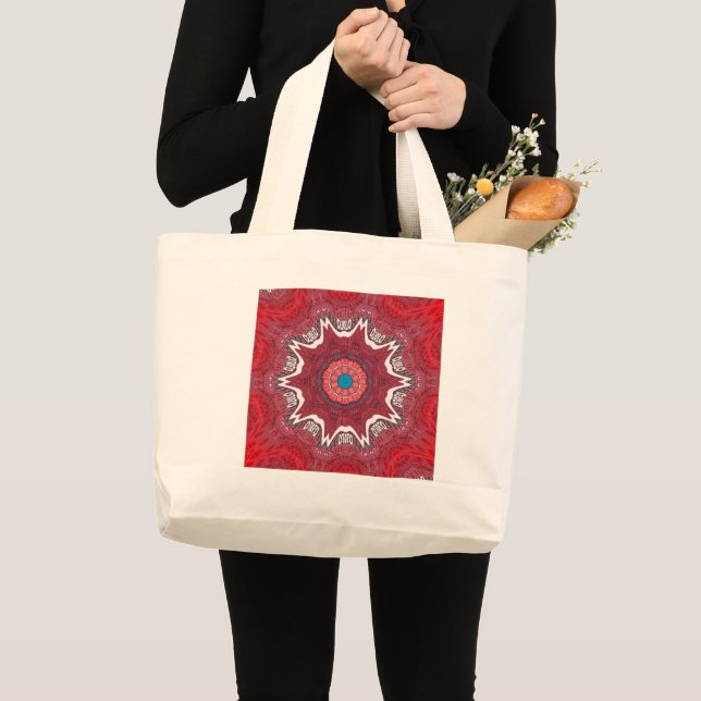 Grand Tote Bag Motif tribal de l'ethnie Sindh (Devant (produit))