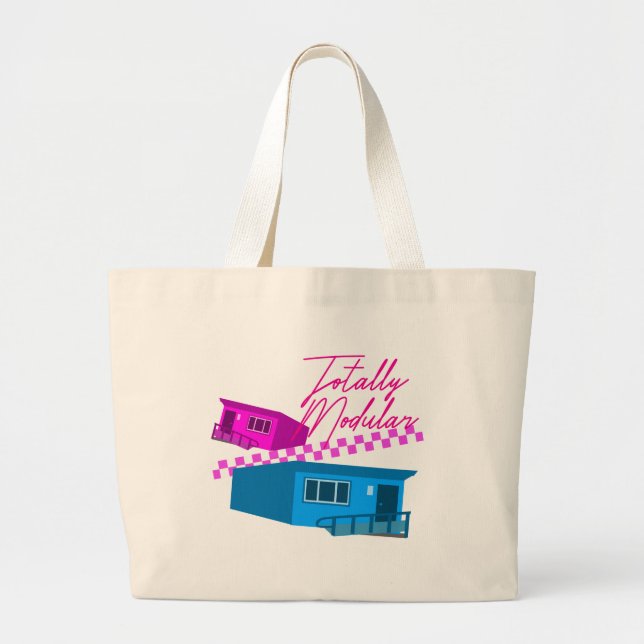 Grand Tote Bag Moto De Classe Portable Totalement Modulaire Rétro (Devant)