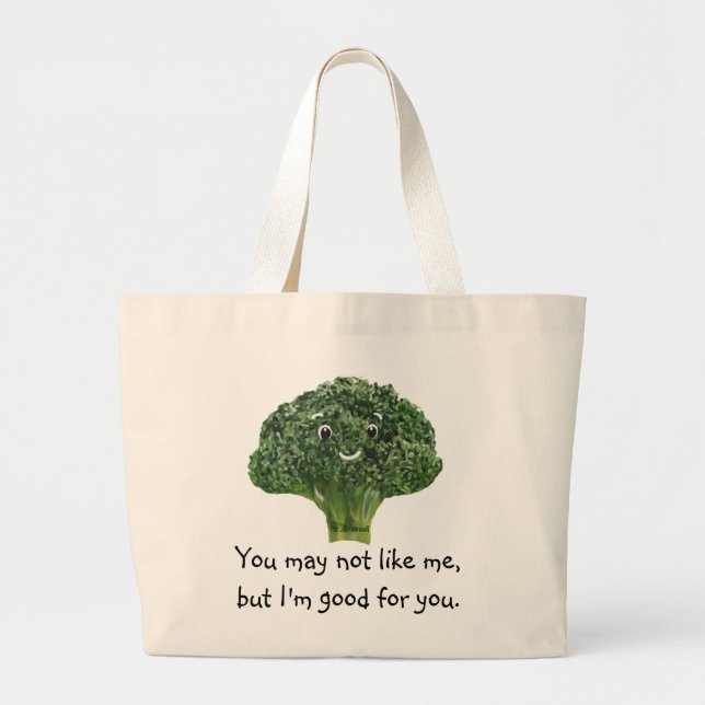 Grand Tote Bag Mr.Broccoli (Devant)