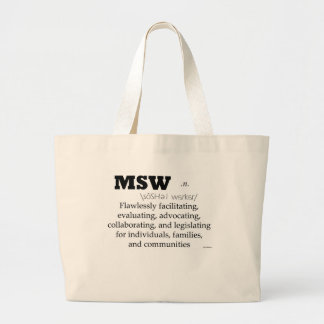 Grand Tote Bag MSW enorme Fourre-tout