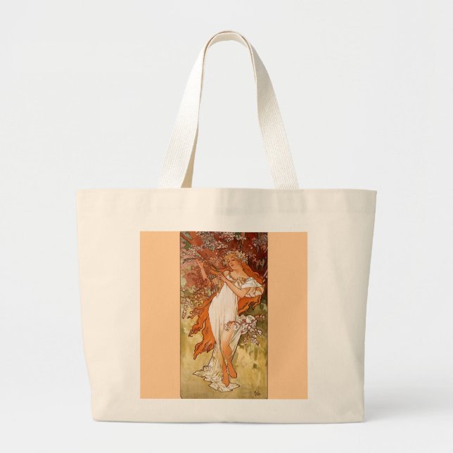 Grand Tote Bag Mucha Spring (Devant)