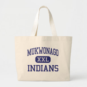 Grand Tote Bag Mukwonago - Indiens - haut - Mukwonago le