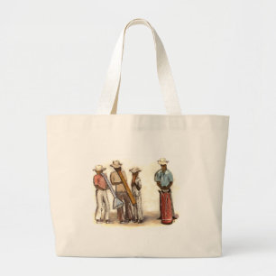 Grand Tote Bag Musiciens haïtiens de rue