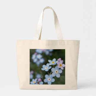 Grand Tote Bag Myosotis des marais de fleur d'état de l'Alaska,