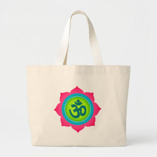 Grand Tote Bag Namaste Lotus Fleur Om Yoga