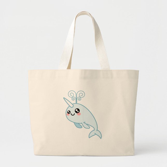 Grand Tote Bag Narwhal Cutie (Devant)