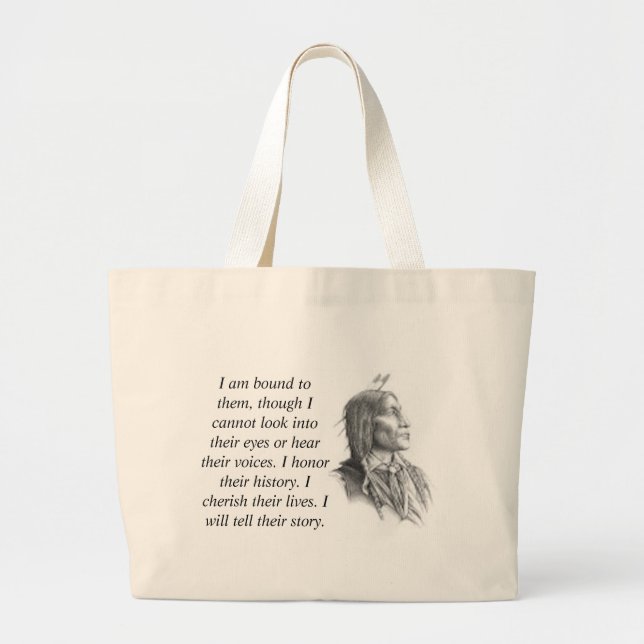 Grand Tote Bag Natif américain (Devant)