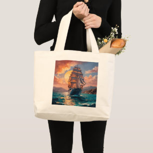 Grand Tote Bag Naviguez votre bateau