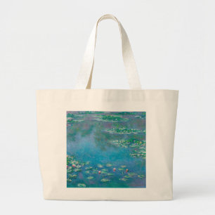 Grand Tote Bag Nénuphars de Claude Monet Fine Art Painting