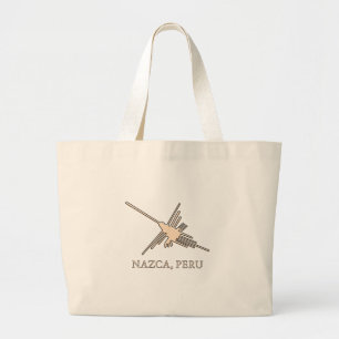 Grand Tote Bag Newsprint de Nazca Hummingbird