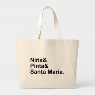 Grand Tote Bag Nina Pinta Santa Maria   Navire de Christophe Colo