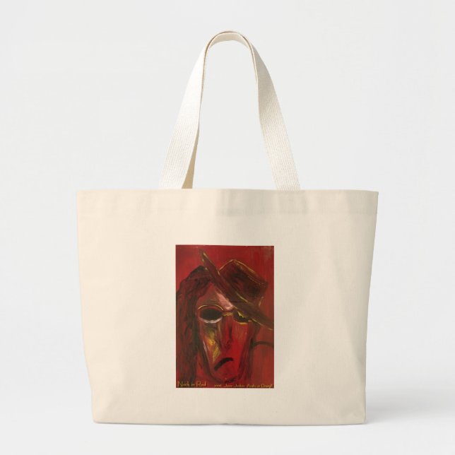 Grand Tote Bag nock en rouge (Devant)