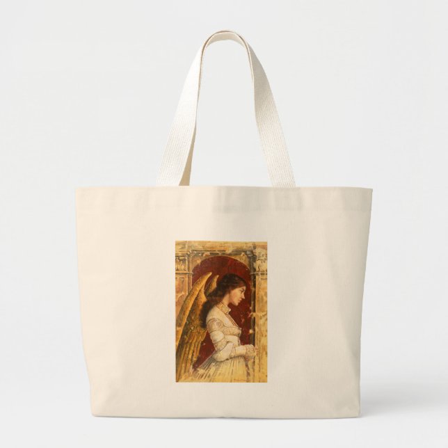Grand Tote Bag Noël Fresco Angel (Devant)