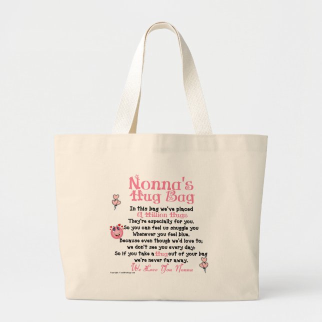 Grand Tote Bag - Nonna - vers pluriel italien (Devant)