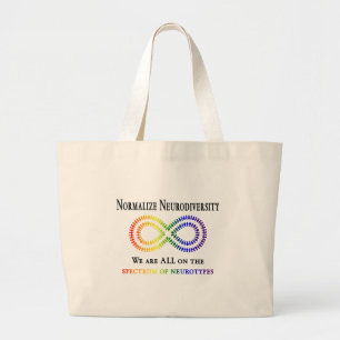 Grand Tote Bag Normaliser la Neurodiversité