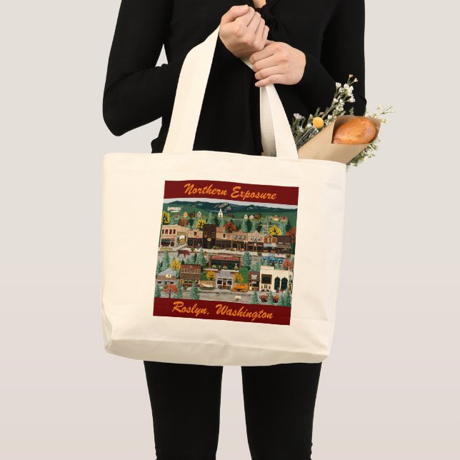 Grand Tote Bag "Northern Exposure" ~ Roslyn, Washington (Devant (produit))