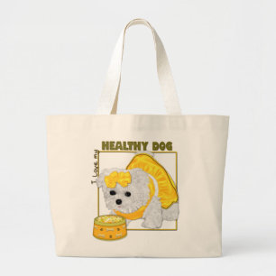 Grand Tote Bag Nourriture saine pour chien