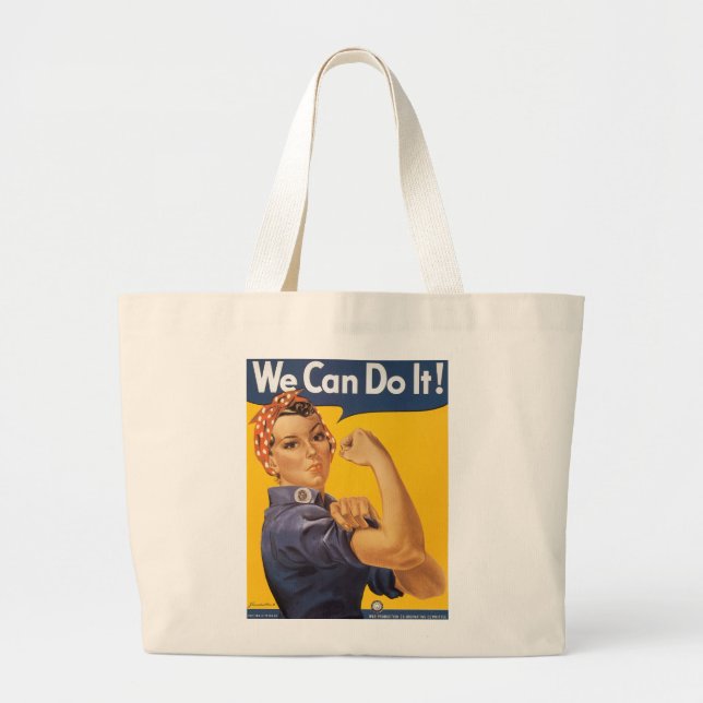 Grand Tote Bag Nous Pouvons Le Faire ! (Devant)