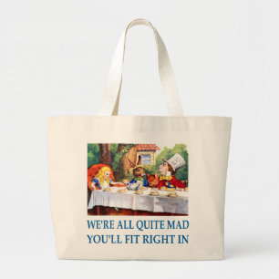 Grand Tote Bag NOUS sommes TOUS TOUT À FAIT FOUS