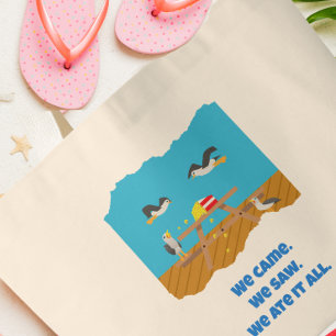 Grand Tote Bag Nous sommes venus Nous avons vu Nous avons tout ma