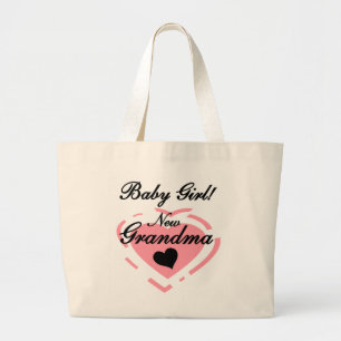 Grand Tote Bag Nouveau Grand-mère Baby Girl Tshirts et cadeaux