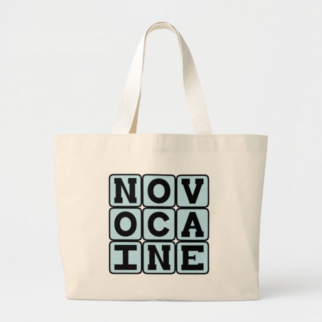 Grand Tote Bag Novocaine, Anesthésie dentaire (Devant)