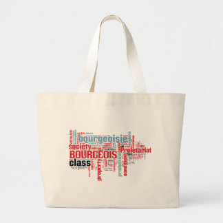 Grand Tote Bag Nuage communiste de mot de manifeste