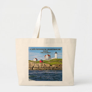 Grand Tote Bag Nubble Light, Cape Neddick Maine