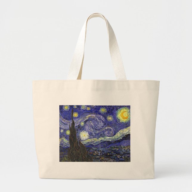 Grand Tote Bag Nuit étoilée, Vincent Van Gogh. (Devant)