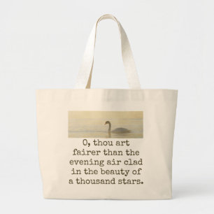 Grand Tote Bag O You Art Fairer - Citation de beauté