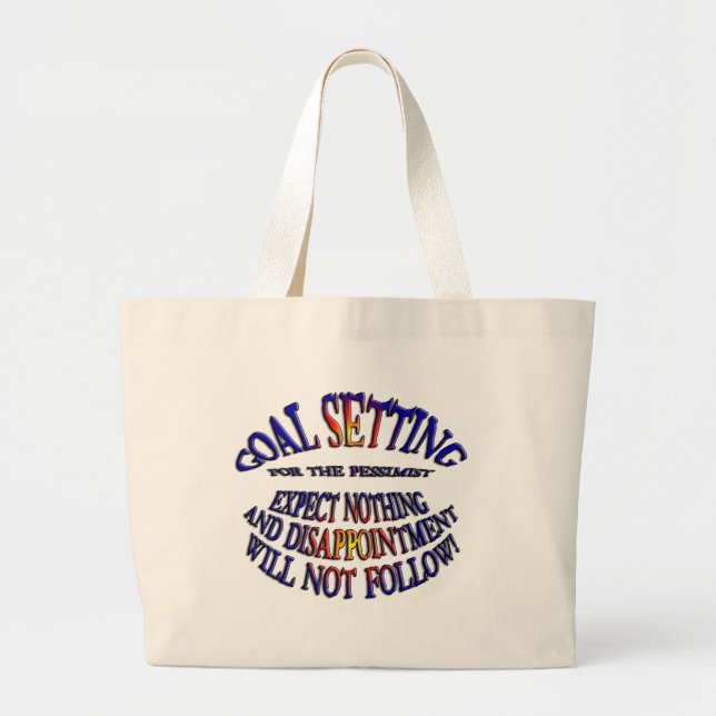 Grand Tote Bag Objectif : Rien à attendre (Devant)