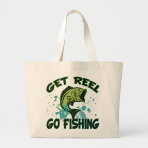 Grand Tote Bag Obtenez la bobine vont pêcher