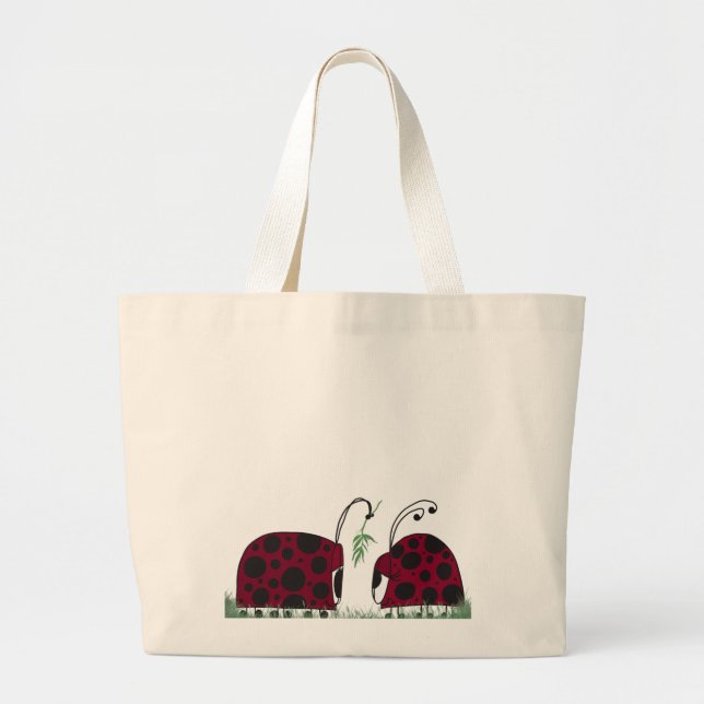 Grand Tote Bag Obugs Et Mistletos Cutes (Devant)