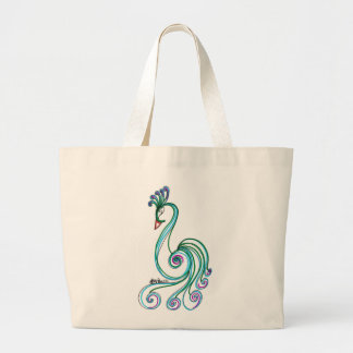 Grand Tote Bag Oiseau de fantaisie