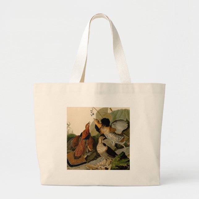 Grand Tote Bag Oiseau de gibier Audubon (Devant)