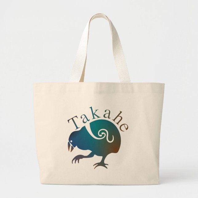 Grand Tote Bag Oiseau natif néo-zélandais Takahe Fligheless (Devant)