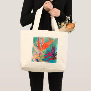Grand Tote Bag Oiseaux vivants du paradis