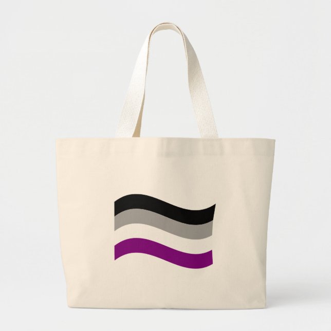 GRAND TOTE BAG ONDULATION ASEXUELLE DE DRAPEAU (Devant)