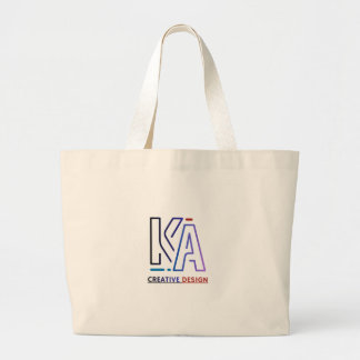 Grand Tote Bag Option 2 (Cadeau Personnalisé) : Initiales Personn