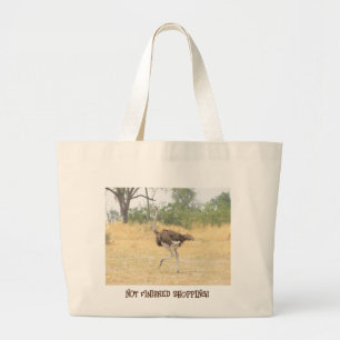 Grand Tote Bag Ostrich, Pas Fini SHOPPING !