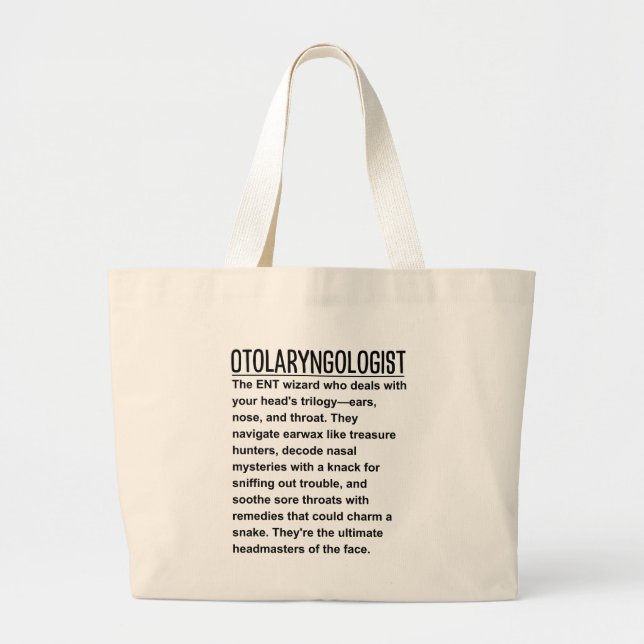 Grand Tote Bag Otolaryngologue (Devant)