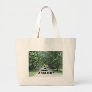 Grand Tote Bag Oui, je suis un disciple...de JÉSUS CHRIST !