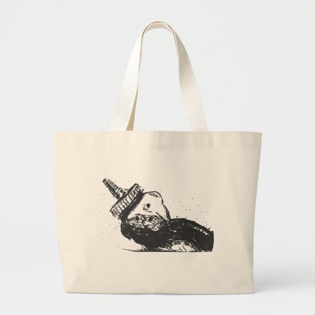 Grand Tote Bag Ours de miel (Devant)