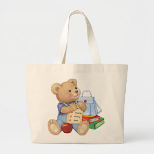 Grand Tote Bag Ours scolaire