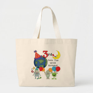 Grand Tote Bag Outta This World 3rd Birthday T-shirts et cadeaux