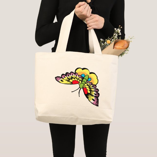 Grand Tote Bag Owen Jones Antique Papillons Orientaux (Devant (produit))