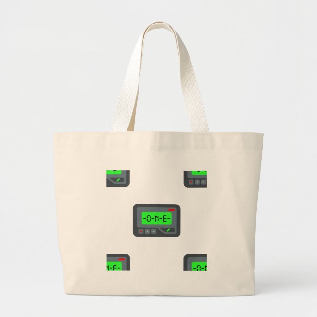 Grand Tote Bag pager émoji (Devant)