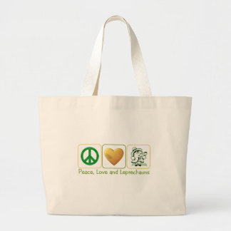 Grand Tote Bag Paix, amour et lutins