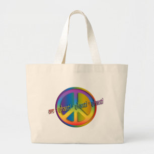 Grand Tote Bag Paix Om Shanti