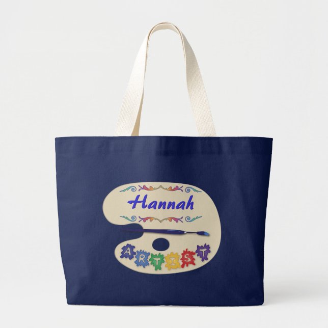 Grand Tote Bag Palette d'Artist (Devant)
